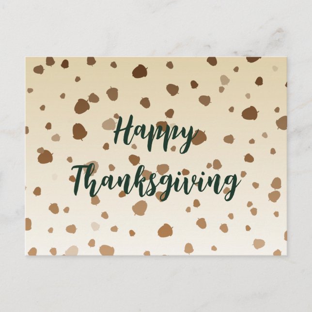 Carte Postale Glands de Thanksgiving (Devant)