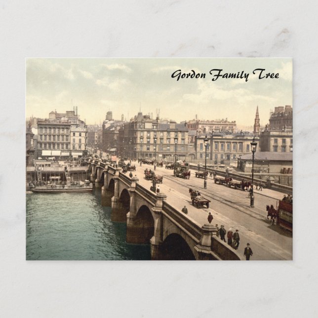 Carte Postale Glasgow Bridge, Glasgow, Écosse (Devant)