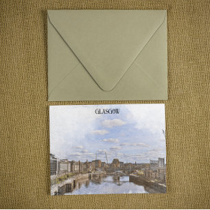 Carte Postale Glasgow Écosse Royaume-Uni Vue du paysage