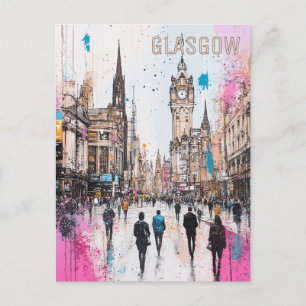 Carte Postale Glasgow Scotland Travel