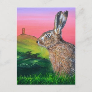 Carte Postale Glastonbury hare