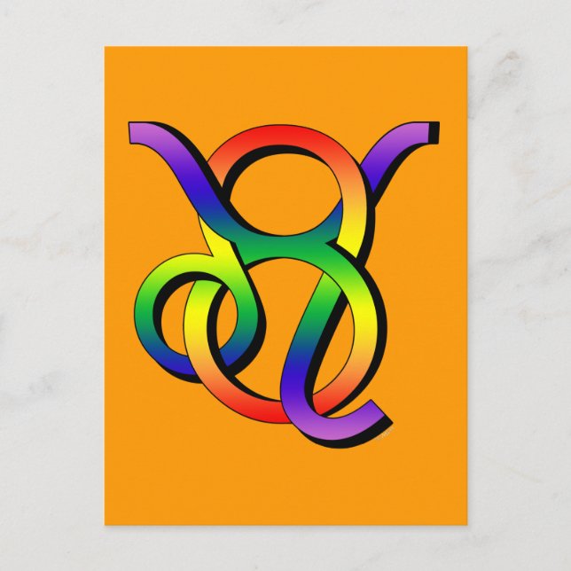 Carte Postale GLBT Leo & Taurus (Devant)