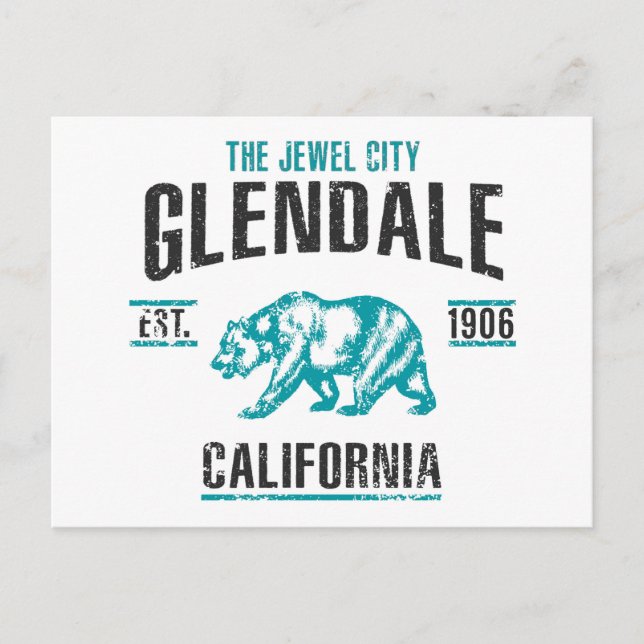 Carte Postale Glendale (Devant)