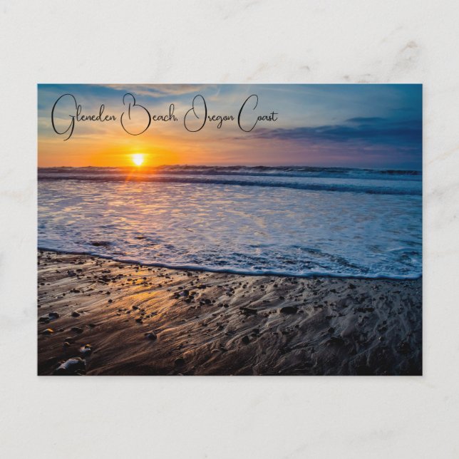 Carte Postale Gleneden Beach Côte de l'Oregon (Devant)