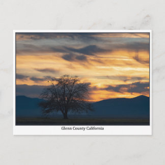 Carte Postale Glenn County California Sunset Postcard