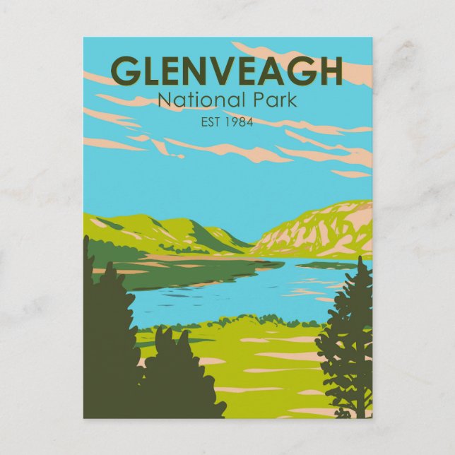 Carte Postale Glenveagh National Park Irlande Lough Veagh Travel (Devant)