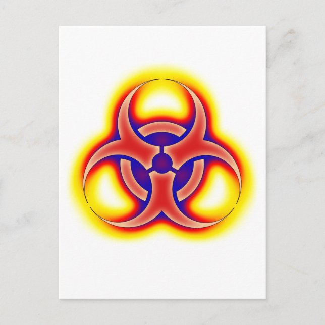 Carte Postale Glissement biodangereux (Devant)