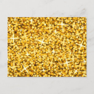 Carte postale Glitz "Gold"