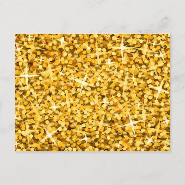 Carte postale Glitz "Gold" (Devant)