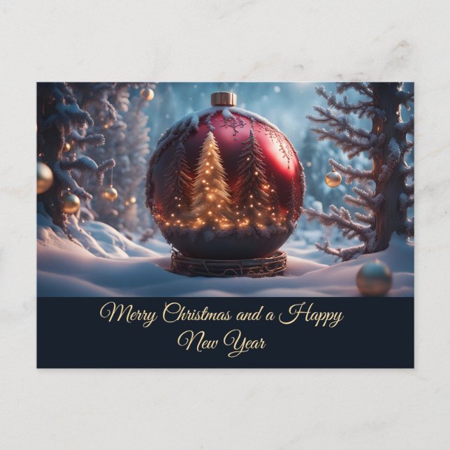 Carte Postale Globe nocturne (Devant)