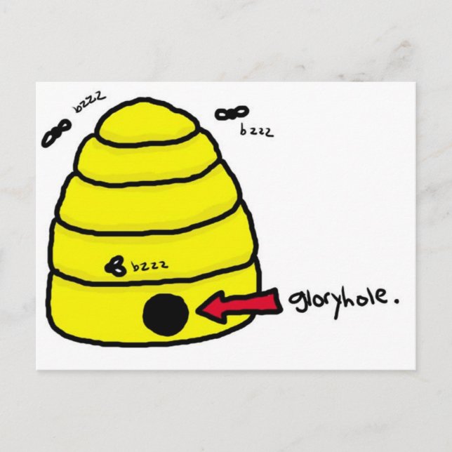 Carte Postale Gloryhole de ruche (Devant)