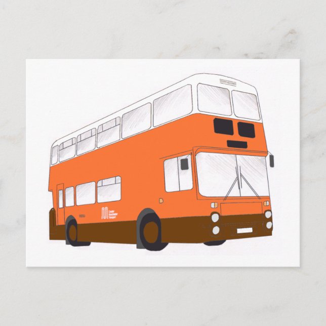 Carte Postale GMT Comtés du Nord Leyland Atlantean 1985 (Devant)