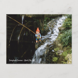 Carte Postale Gnome Fairyland Caverns Rock City Georgia 1952