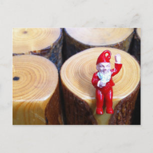 Carte postale Gnome "Hi"