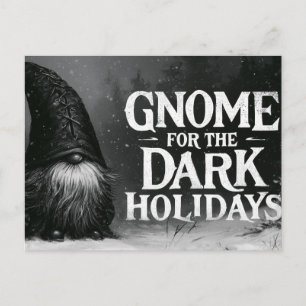 Carte Postale Gnome pour la conception hivernale effrayante des