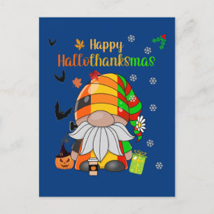 Carte Postale Gnome vous souhaite une joyeuse fête des Hallothan