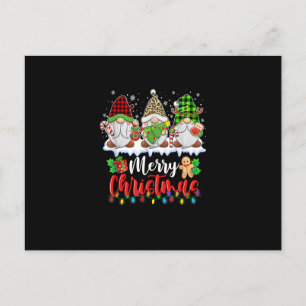 Carte Postale Gnomes Joyeux Noël Famille Correspondance Gnome No
