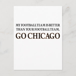 Carte Postale GO CHICAGO (shuffle noir)