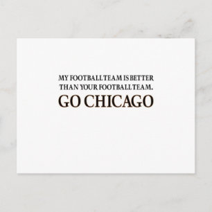 Carte Postale GO CHICAGO (shuffle noir)
