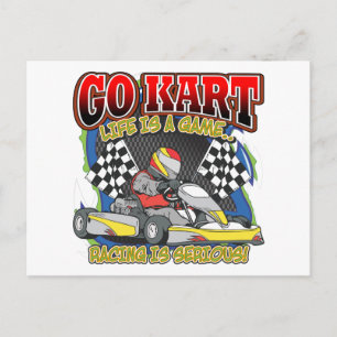 Carte Postale Go Kart Life