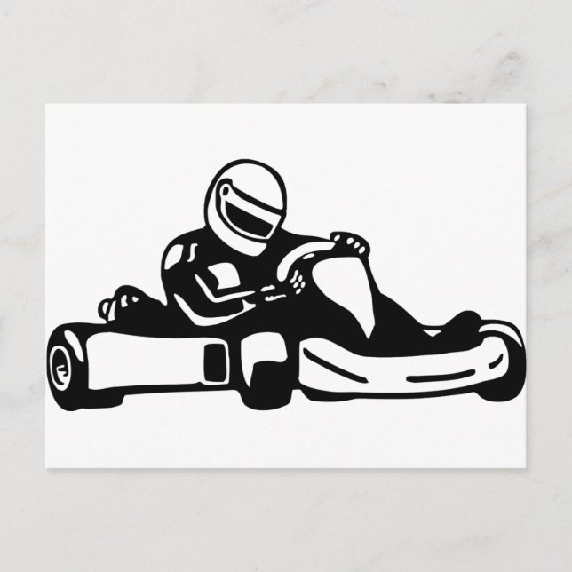Carte Postale Go Kart Racing (Devant)