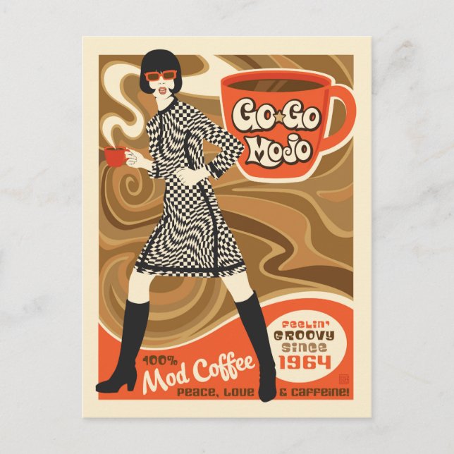 Carte Postale Go Mojo Coffee (Devant)