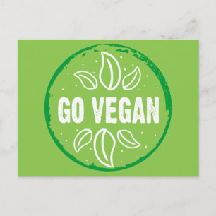 Carte Postale Go Vegan