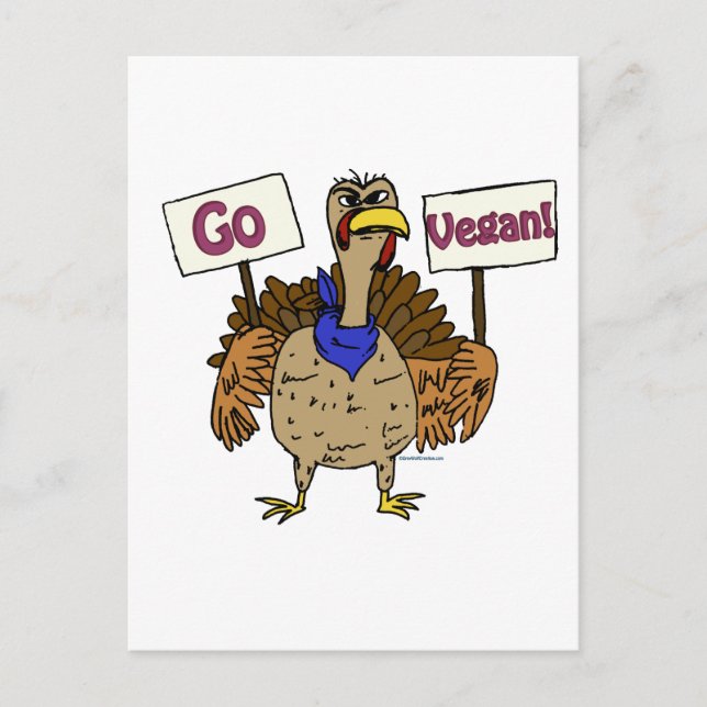 Carte Postale Go Vegan - Parler de Turquie (Devant)
