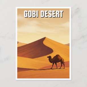 Carte Postale Gobi Desert Camel Travel