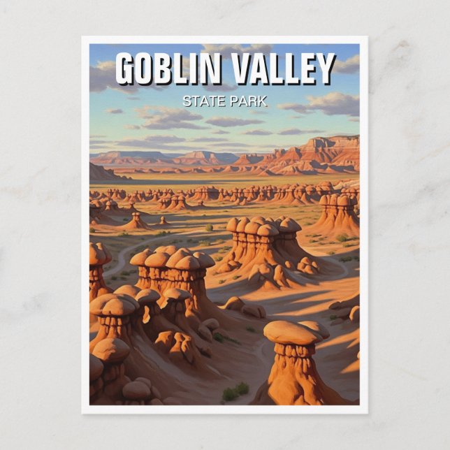 Carte Postale Goblin Valley State Park Utah Sunset (Devant)