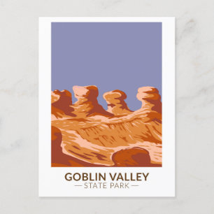 Carte Postale Goblin Valley State Park Utah Vintage