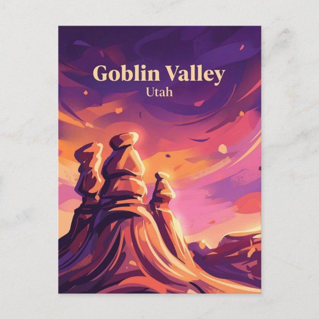 Carte Postale Goblin Valley Utah (Devant)