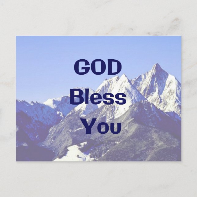Carte Postale GOD Bless You postcard (Devant)