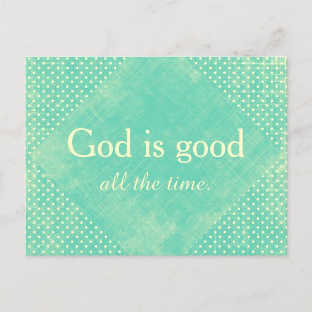 Carte Postale God is Good All the Time (Devant)