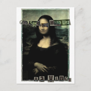 CARTE POSTALE GOD_SAVE_THE_MONA_LISA