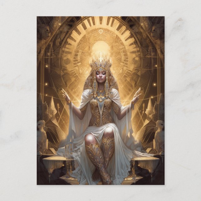 Carte postale Goddess Queen Imaginaire Art (Devant)