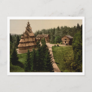 Carte Postale Gol Stave Church, Oslo, Norvège