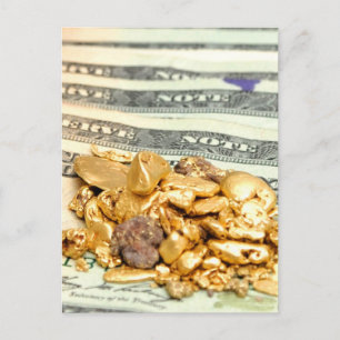 Carte Postale Gold And Money
