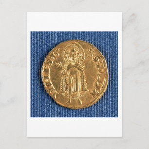 Carte Postale Gold coin, St. John the Baptist, 16e century