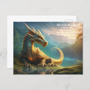 Carte postale Gold Dragon