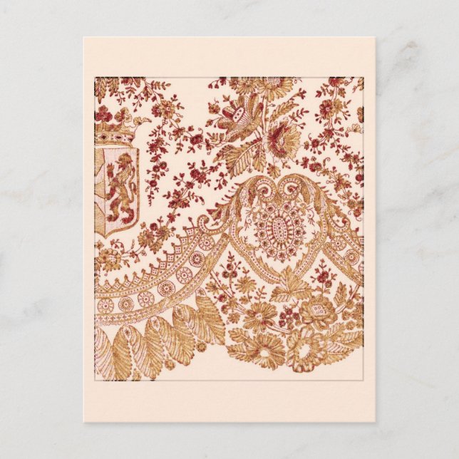 Carte postale Gold Et Red Lace (Devant)