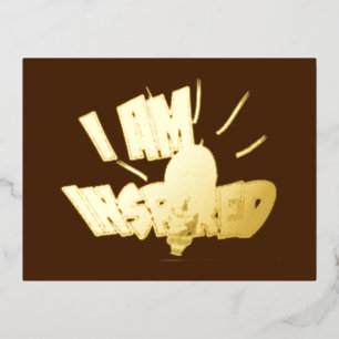 Carte postale Gold Foil