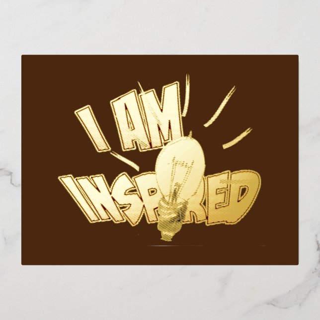 Carte postale Gold Foil (Recto)