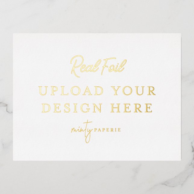 Carte postale Gold Foil Landcape (Recto)