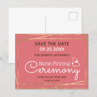 Gold Lines Nurse Pinning Cérémonie Enregistrer la 