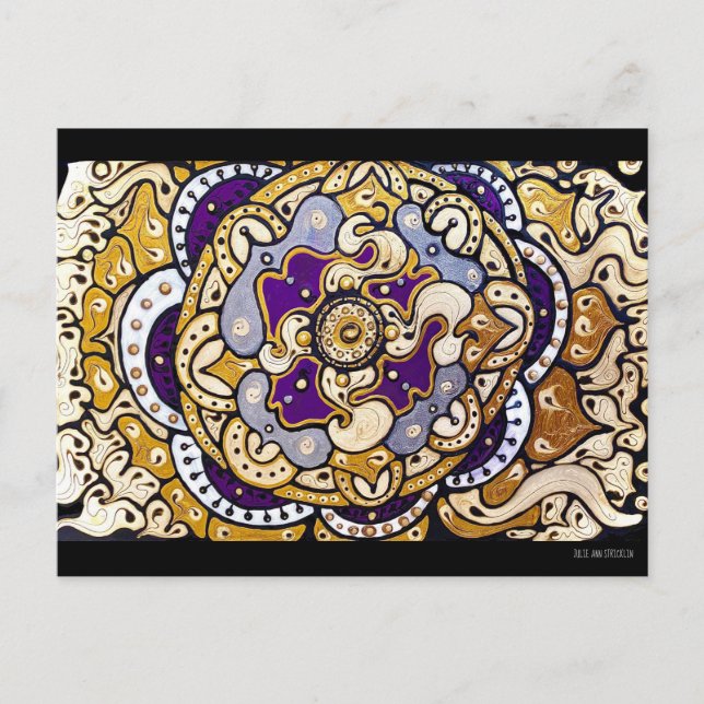 Carte postale Gold N Lavender (Devant)