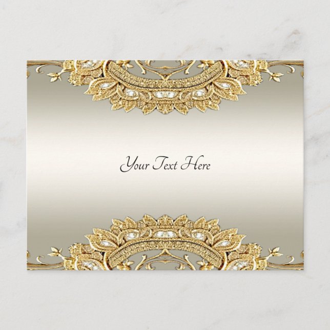 Carte postale Gold Ornate (Devant)