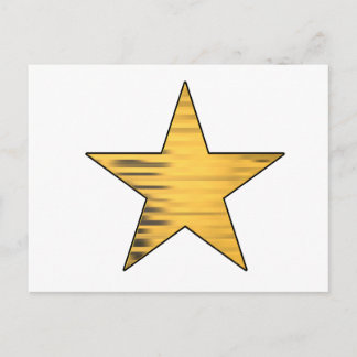 Carte Postale Gold Star