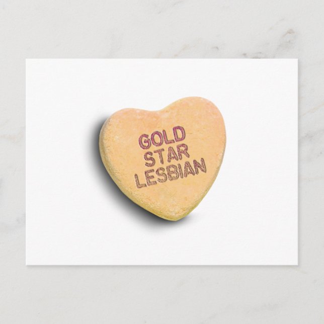CARTE POSTALE GOLD STAR LESBIAN CANDY (Devant)