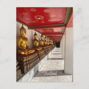 Carte Postale golden buddha wat pho thailand